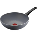 Tefal Сковорода Tefal ВОК Halo 28 см, алюміній, бакеліт, сірий (C3121953)