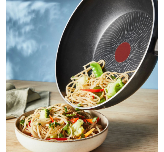 Tefal Сковорода Tefal ВОК So'' Light, 28 см, алюміній, бакеліт, чорний (H0561942)