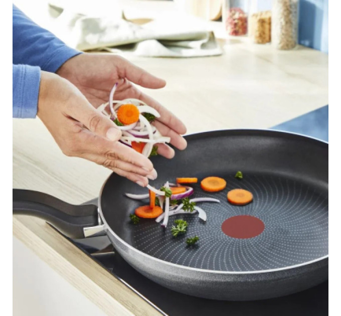 Tefal Сковорода Tefal So'' Light 28 см, алюміній, бакеліт, скло, чорний (H0560642_SET)