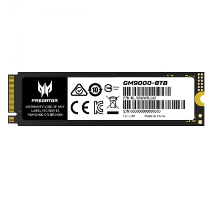 Накопичувач SSD M.2 2280 8TB GM9000 Acer Predator (BL.9BWWR.142)