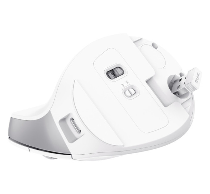 Trust Миша бездротова Trust Bayo II Ergonomic White (25398)