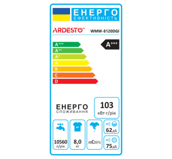 Ardesto Пральна машина Ardesto WMW-8120DGI
