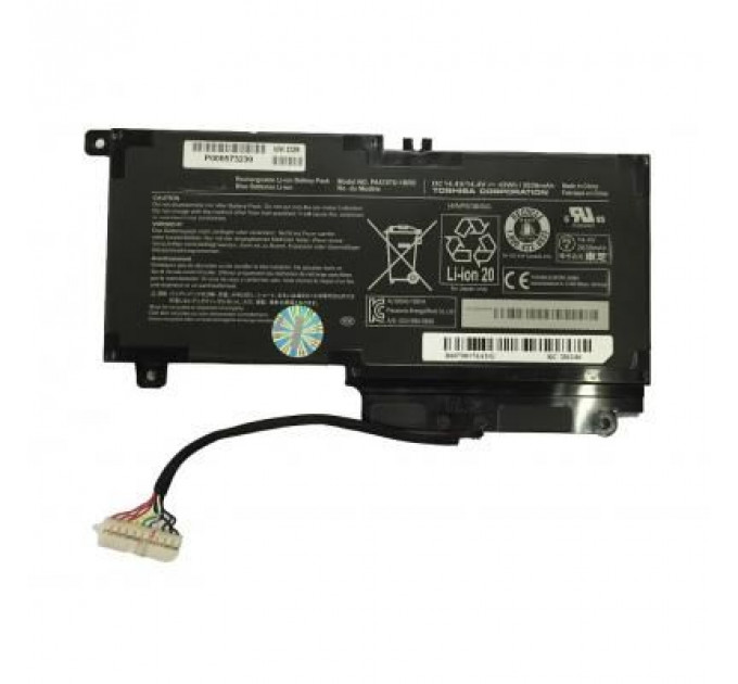 Акумулятор до ноутбука Toshiba PA5107U, 43Wh (2838mAh), 4cell, 14.4V, Li-ion (A47539)