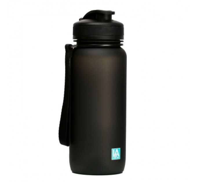 Пляшка для води Line Art Flores 650 мл чорний (60014218LA-01)
