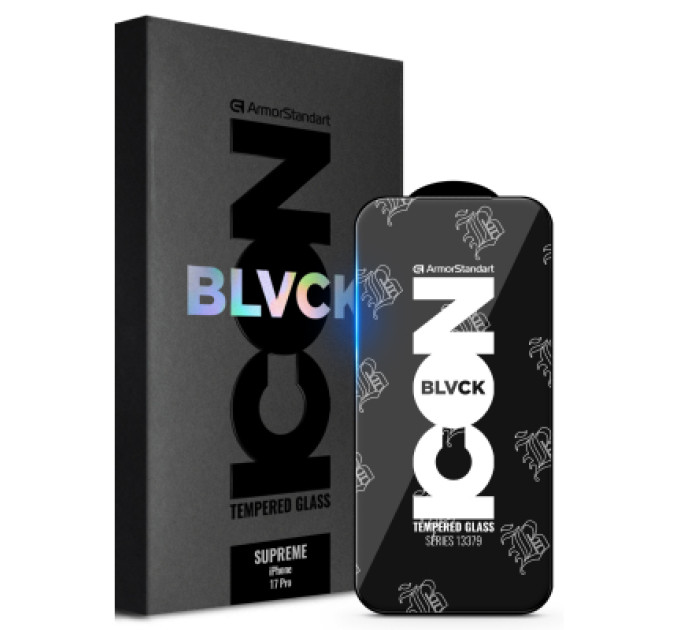Armorstandart Скло захисне Armorstandart Supreme Black Icon Apple iPhone 17 Pro (ARM86400)