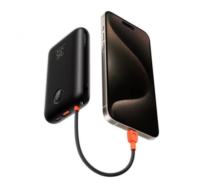 Батарея універсальна VEGER 30000mAh K3 35W PD QC3.0 black (6977525750137)