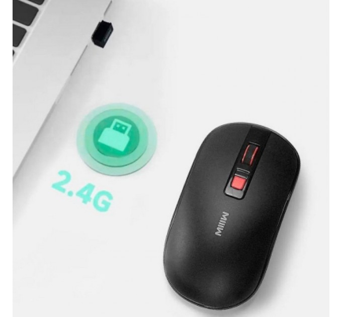 Мишка Xiaomi MiiiW Lite Wireless/Bluetooth Black (MW23M21 Black)