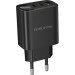 BOROFONE Зарядний пристрій BOROFONE BA98A 2xUSB-C PD30W + 1xUSB 18W digital display black (6941991120510)