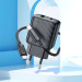 HOCO Зарядний пристрій HOCO CS23A USB-C PD30W + 1xUSB QC3.0 + cable USB-C to Lightning black (6942007609951)
