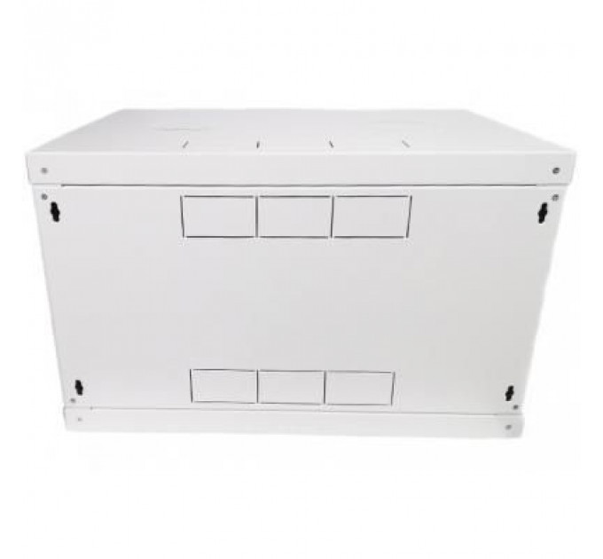 Шафа настінна Eserver 4U 19" 600х350х284 (Ш*Г*В), скло, сіра (ES-Е435G)