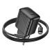 HOCO Зарядний пристрій HOCO CS24A USB-C PD25W + cable USB-C to USB-C black (6942007639774)