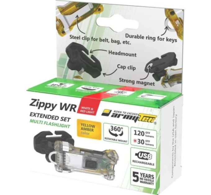 Armytek Ліхтар Armytek Zippy WR Extended Set Yellow (F09101Y)