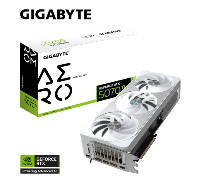 GIGABYTE Відеокарта PCIE16 RTX5070TI 16GB GV-N507TAERO OC-16GD GIGABYTE
