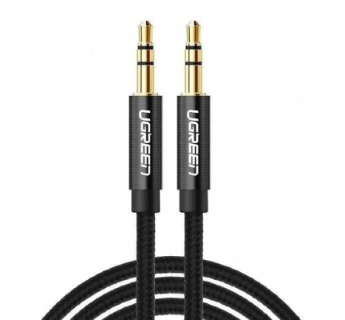 Кабель мультимедійний 3.5mm M to 3.5mm M 1.0m AV112 (Black) Ugreen (50361)