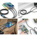XoKo Дата кабель USB 2.0 AM to Lightning + Micro 5P + USB-C 1.2m 100W nylon black XoKo (SC-3100)
