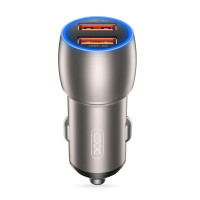 Зарядний пристрій XO 2xUSB QC3.0 36W black (СC52-BK)
