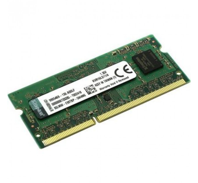 Модуль пам'яті для ноутбука SoDIMM DDR3L 4GB 1600 MHz Kingston (KVR16LS11/4WP)