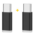 XoKo Перехідник Micro 5P F to USB-C M 2PCS black XoKo (XK-AC010-BK2)