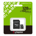 Kingston Карта пам`яті MicroSDXC 128GB UHS-I Class 10 Kingston Canvas Select Plus R150MB/s + SD-адаптер (SDCS3/128GB)