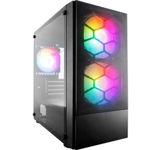 Корпус 1stPlayer X4-M-BK-2F1P-1F1