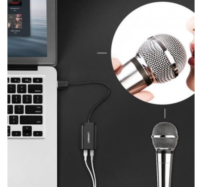 Звукова плата Ugreen US205 black (30724)