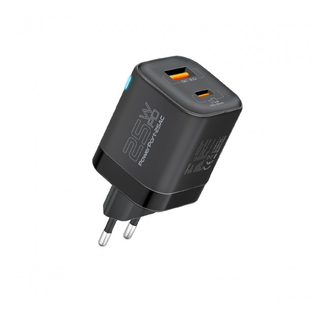 Зарядное устройство Promate PowerPort-25AC Black