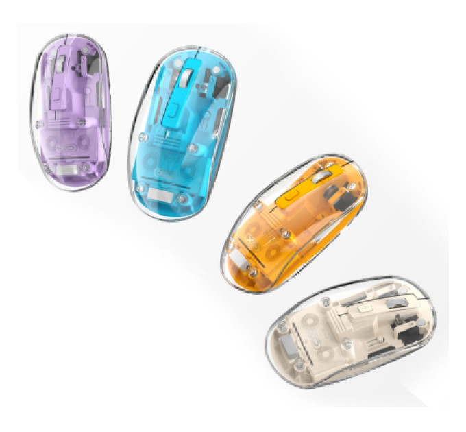 XO Мишка XO M12 Wireless Transparent/White (M12 White)