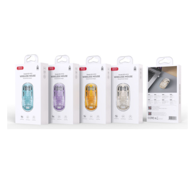 XO Мишка XO M12 Wireless Transparent/Blue (M12 Blue)