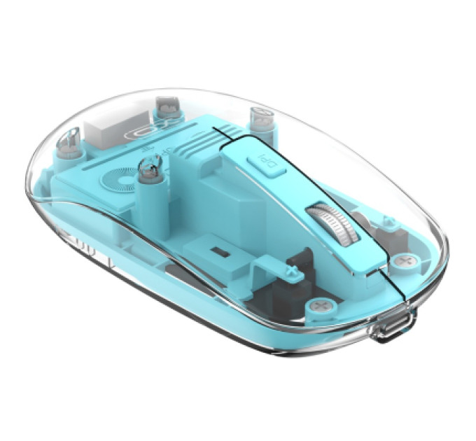XO Мишка XO M12 Wireless Transparent/Blue (M12 Blue)