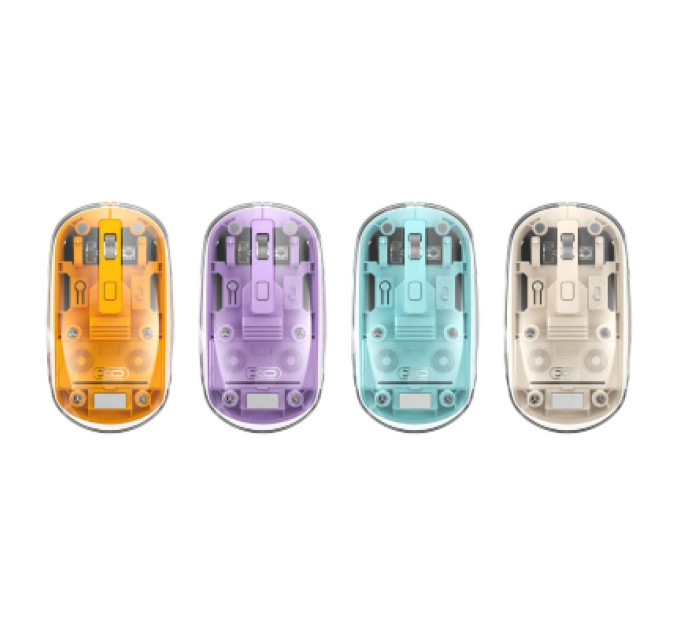 XO Мишка XO M12 Wireless Transparent/Pink (M12 Purple)