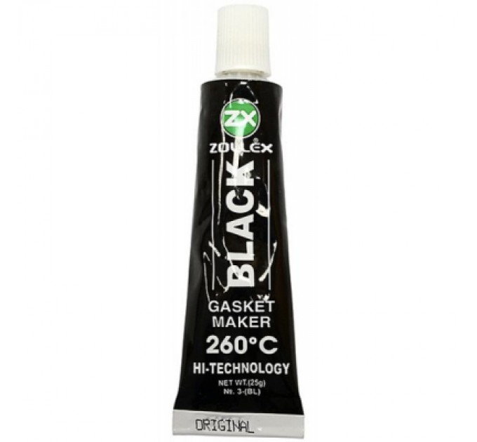 Герметик автомобільний Zollex BLACK-25g. (BLACK-25g)