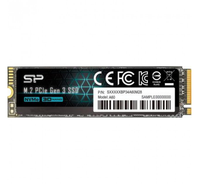 Накопичувач SSD M.2 2280 256GB Silicon Power (SP256GBP34A60M28)
