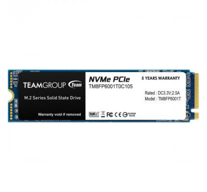 Накопичувач SSD M.2 2280 1TB Team (TM8FP6001T0C101)