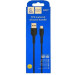 Denmen Дата кабель USB 2.0 AM to USB-C 1.0m 2.4A silicone black Denmen (DM-D42T-BK)