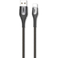 XO Дата кабель USB 2.0 AM to Lightning 1.0m 2A zinc alloy black XO (NB138-L-1-BK)