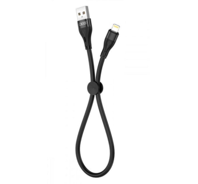 XO Дата кабель USB 2.0 AM to Lightning 0.25m 2.4A black XO (XO-NB179-025-BK)
