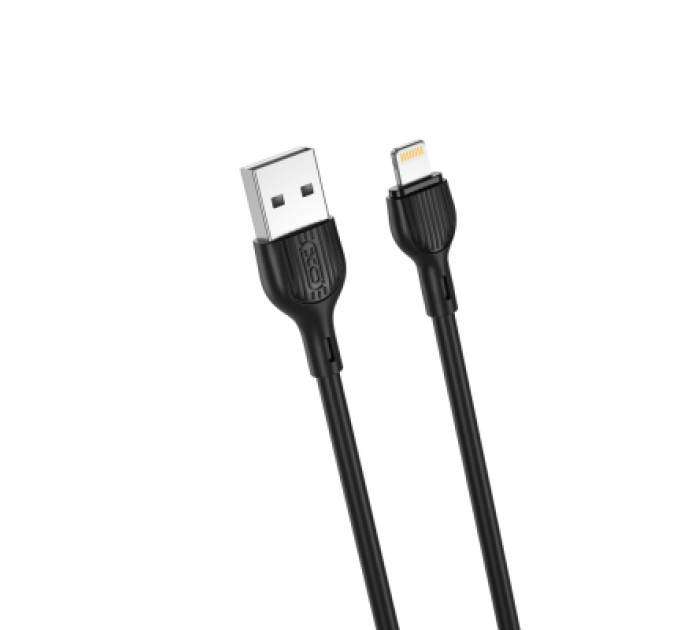 XO Дата кабель USB 2.0 AM to Lightning 2.0m 2.1A black XO (NB200-L2-BK)