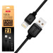 XO Дата кабель USB 2.0 AM to Lightning 1.0m 2.1A black XO (NB36-L-1-BK)