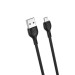 XO Дата кабель USB 2.0 AM to Micro 5P 1.0m 2.1A black XO (NB200-M-BK)