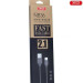 XO Дата кабель USB 2.0 AM to Micro 5P 1.0m 2.1A black XO (NB36-M-1-BK)