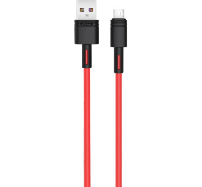XO Дата кабель USB 2.0 AM to Micro 5P 1.0m 5A red XO (NB166-M-1-RD)