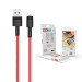 XO Дата кабель USB 2.0 AM to Micro 5P 1.0m 5A red XO (NB166-M-1-RD)