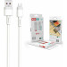 XO Дата кабель USB 2.0 AM to Micro 5P 1.0m 5A white XO (NB166-M-1-WH)
