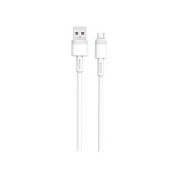 Дата кабель USB 2.0 AM to Micro 5P 1.0m 5A white XO (NB166-M-1-WH)