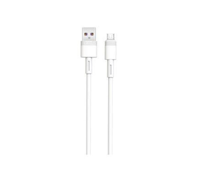 XO Дата кабель USB 2.0 AM to Micro 5P 1.0m 5A white XO (NB166-M-1-WH)