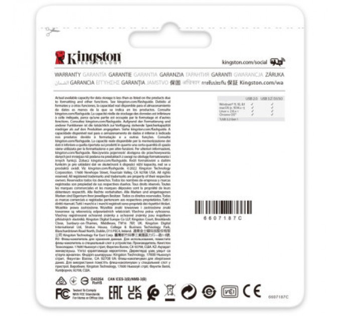 USB флеш накопичувач Kingston USB3.2 256GB Kingston DataTraveler Exodia Onyx (DTXON/256GB)