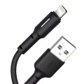 XO Дата кабель USB 2.0 AM to Lightning 1.0m 3A black XO (NB112-i-BK)
