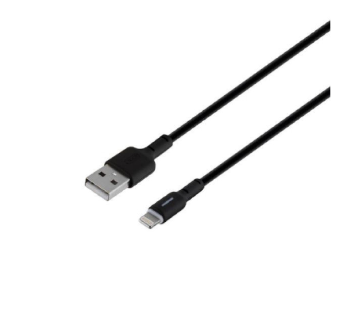 XO Дата кабель USB 2.0 AM to Lightning 1.0m 3A black XO (NB112-i-BK)