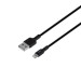 XO Дата кабель USB 2.0 AM to Lightning 1.0m 3A black XO (NB112-i-BK)