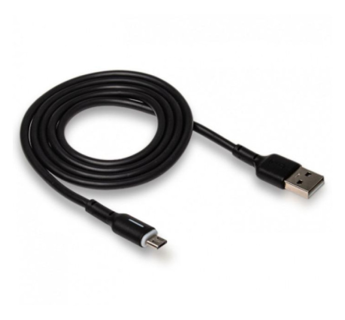 XO Дата кабель USB 2.0 AM to Micro 5P 1.0m 3A black XO (NB112-M-BK)